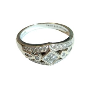 K18WG　メレダイヤ　リング